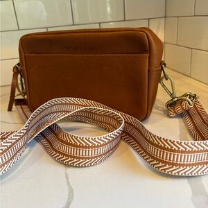 Portland Leather Brown Crossbody Bag
